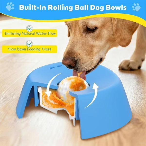 Interactive Dog Lick Bowl for Treats & Bone Broth